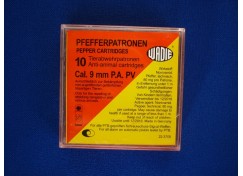 Náboje 9mm P.A. PV - Pepřové 80mg pro plynové pistole 10ks (WADIE)